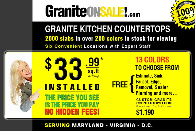 granite countertops sale VA, MD, DC