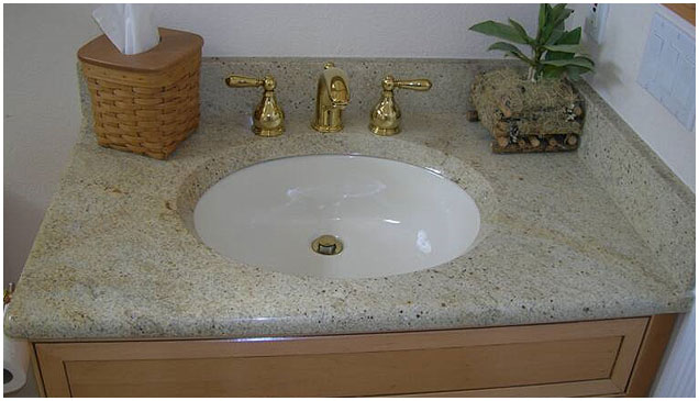 WHITE GRANITE VANITY